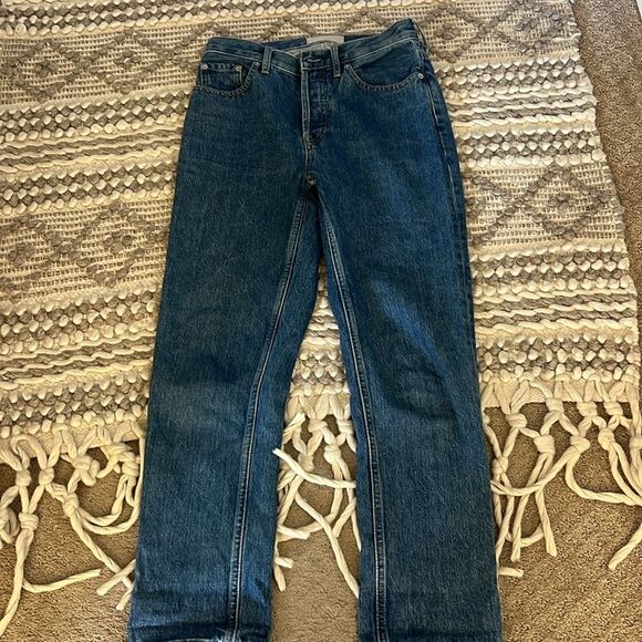 Everlane The Cheeky Ankle Blue Denim Jeans 25 - Picture 7 of 10